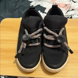 Sorel Black Sneakers with Patterned Laces